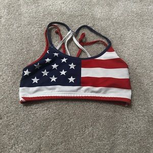 Born Primitive American Flag sports bra